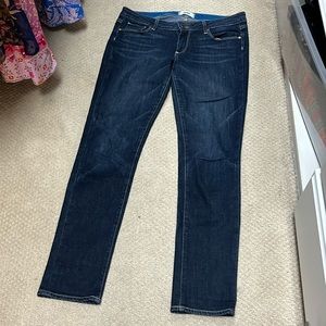 Paige denim jeans. Jimmy Jimmy skinny. Size 27. Dark wash. Great used condition.